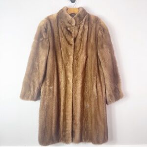 Vintage Beautiful Mid Length Golden Mink Size 42